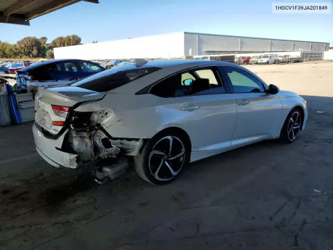 2018 Honda Accord Sport VIN 1HGCV1F39JA201849 фото 3