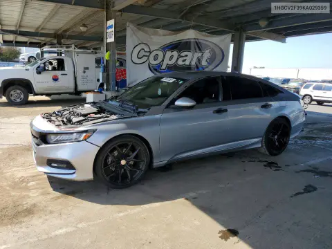 1HGCV2F39KA029359 — 2019 Honda Accord, Передняя часть, фото до ремонта