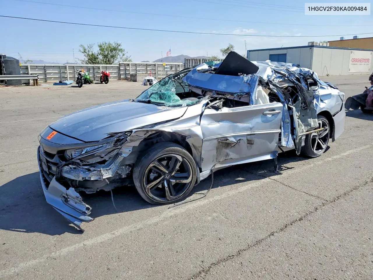 2019 Honda Accord Sport VIN 1HGCV2F30KA009484 фото 1