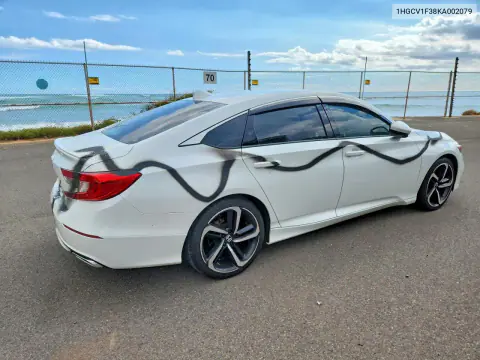 2019 Honda Accord Sport VIN 1HGCV1F38KA002079 фото 3