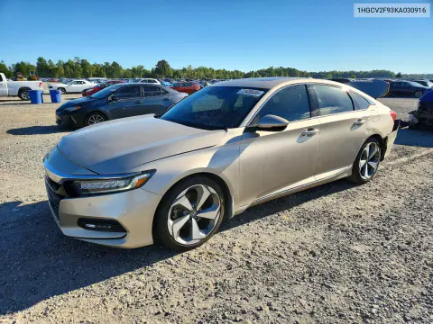 1HGCV2F93KA030916 — 2019 Honda Accord, Задняя часть, фото до ремонта