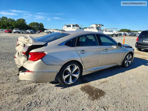 2019 Honda Accord Touring VIN 1HGCV2F93KA030916 фото 3