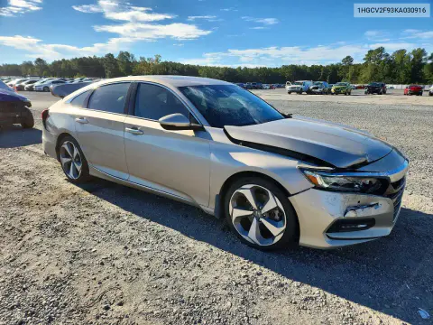2019 Honda Accord Touring VIN 1HGCV2F93KA030916 фото 4