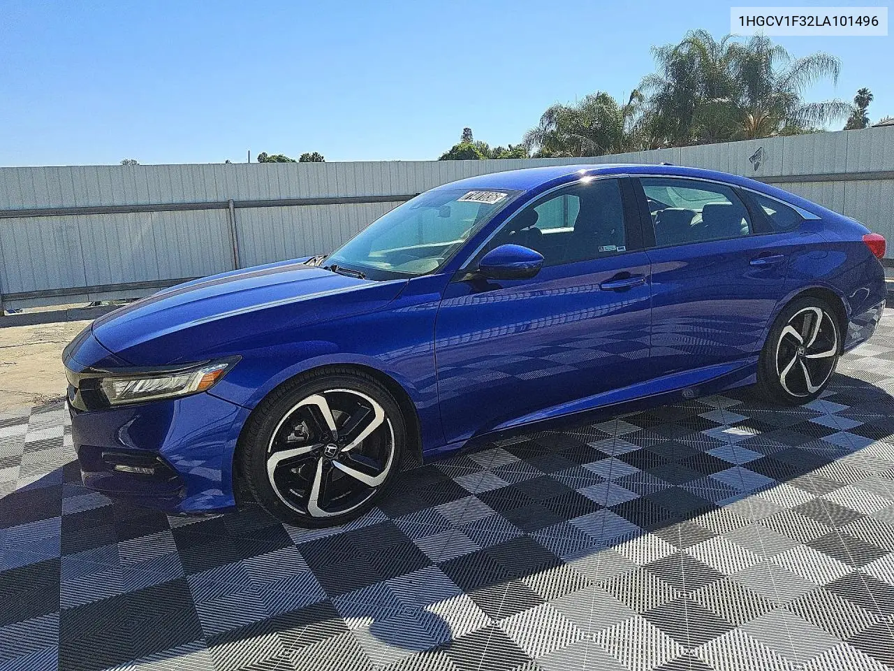 2020 Honda Accord Sport VIN 1HGCV1F32LA101496 фото 1