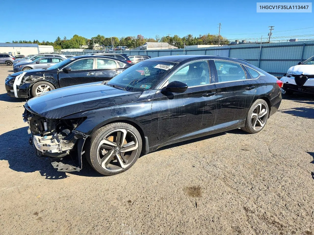 2020 Honda Accord Sport VIN 1HGCV1F35LA113447 фото 1