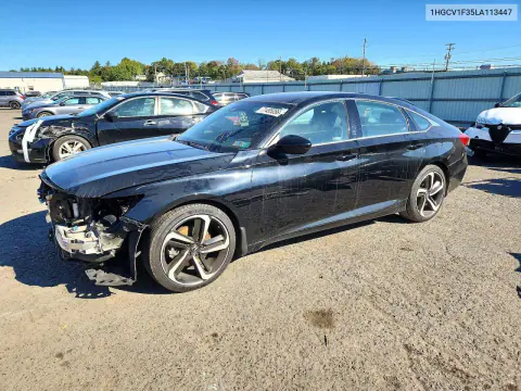 2020 Honda Accord Sport VIN 1HGCV1F35LA113447 фото 1