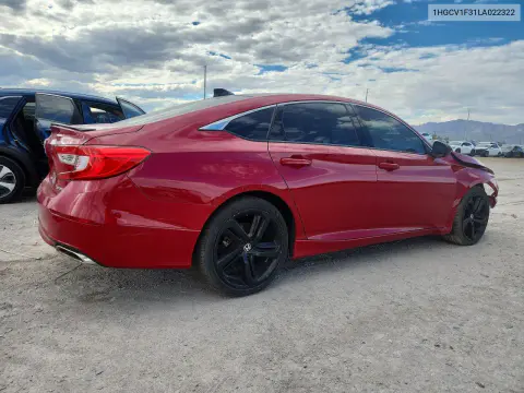 2020 Honda Accord Sport VIN 1HGCV1F31LA022322 фото 3