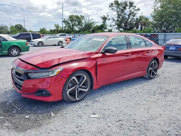 1HGCV1F38MA082017 — 2021 Honda Accord, Передняя часть (Front End), фото до ремонта