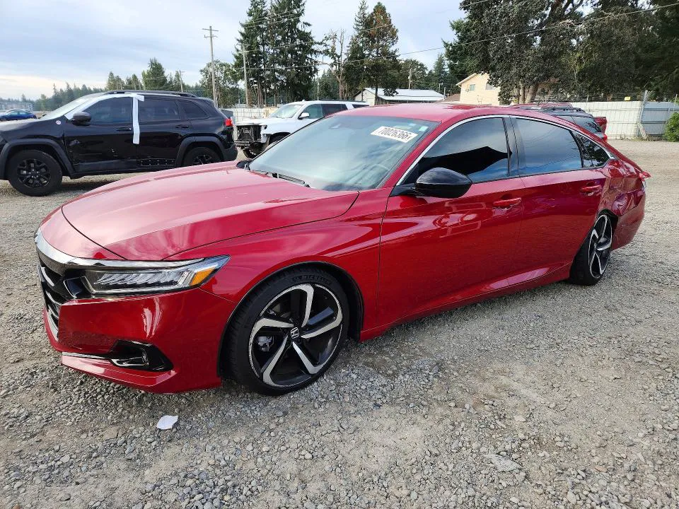 2021 Honda Accord VIN 1HGCV1F39MA012526 фото 1