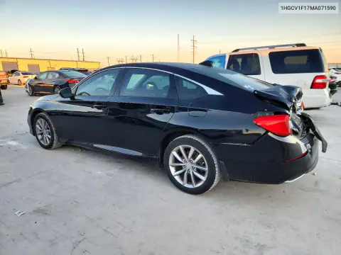 2021 Honda Accord Lx VIN 1HGCV1F17MA071590 фото 2