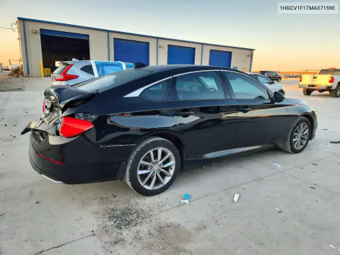 2021 Honda Accord Lx VIN 1HGCV1F17MA071590 фото 3