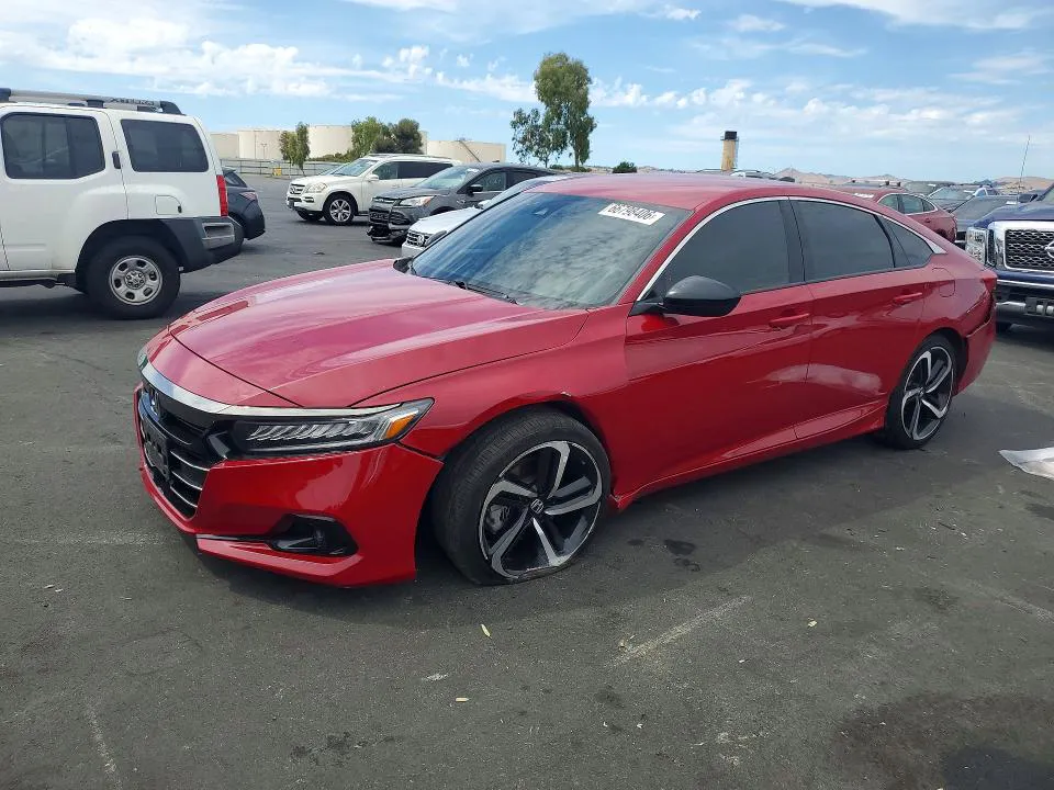 2022 Honda Accord VIN 1HGCV1F36NA060891 фото 1