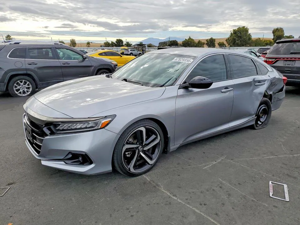 2022 Honda Accord VIN 1HGCV1F48NA039517 фото 1