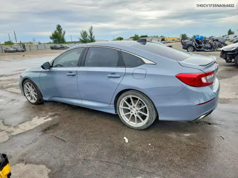 2022 Honda Accord Sport VIN 1HGCV1F3XMA087929 фото 2