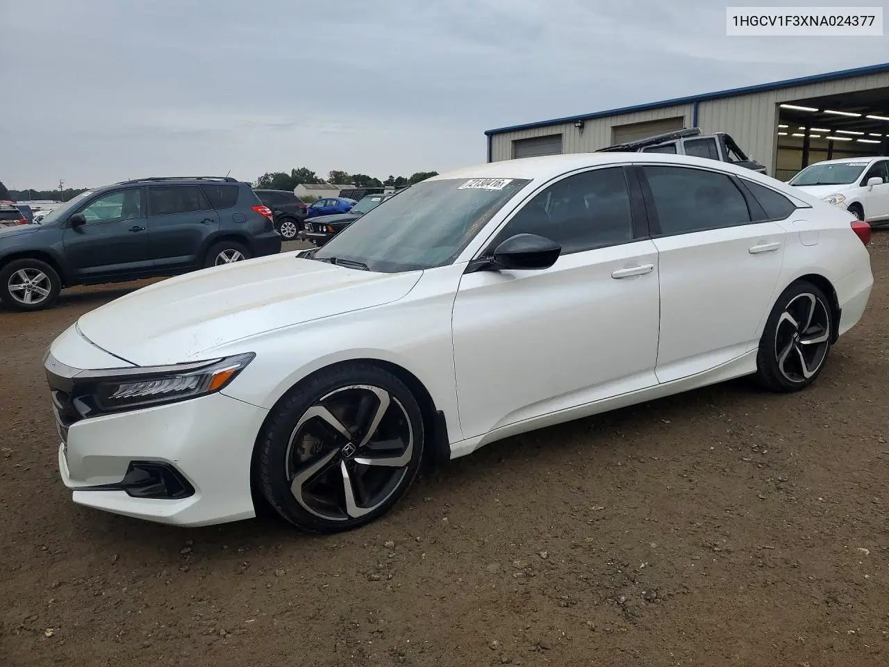 2022 Honda Accord Sport VIN 1HGCV1F3XNA024377 фото 1