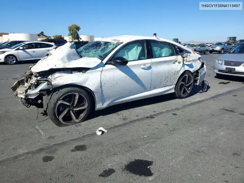 1HGCV1F35NA113497 — 2022 Honda Accord, Опрокидывание, фото до ремонта