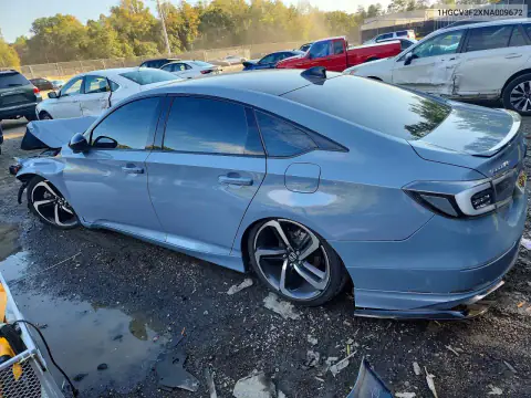 1HGCV3F2XNA009672 — 2022 Honda Accord, фото 2 с аукциона Copart, Передняя часть