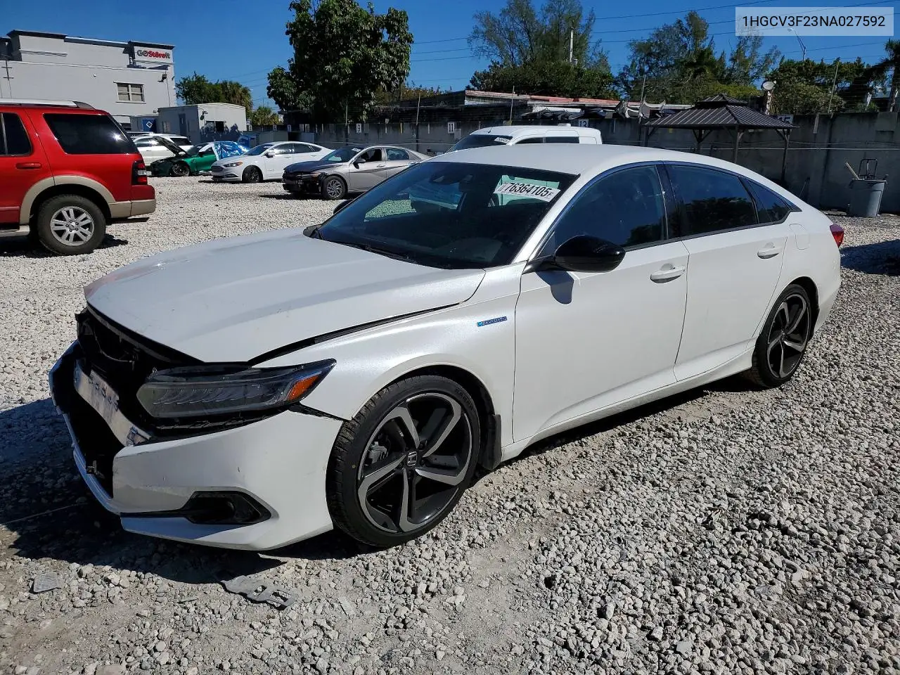 2022 Honda Accord Hybrid Sport VIN 1HGCV3F23NA027592 фото 1