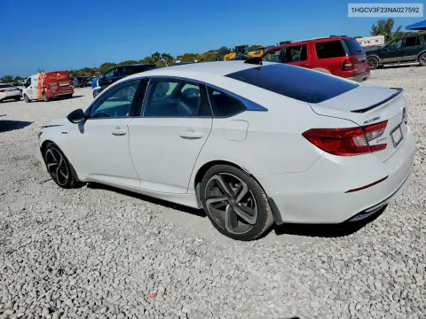 2022 Honda Accord Hybrid Sport VIN 1HGCV3F23NA027592 фото 2