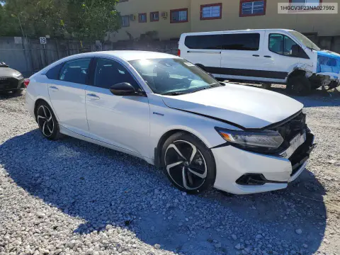 2022 Honda Accord Hybrid Sport VIN 1HGCV3F23NA027592 фото 4