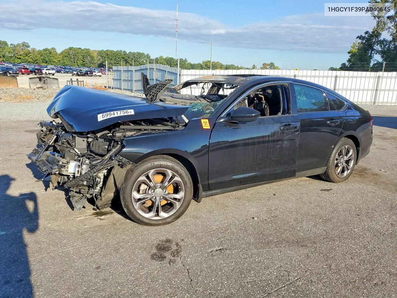 2023 Honda Accord Ex VIN 1HGCY1F39PA040645 фото 1