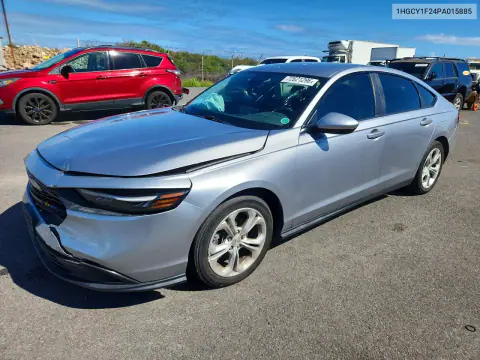 1HGCY1F24PA015885 — 2023 Honda Accord, Передняя часть, фото до ремонта