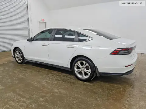 2025 Honda Accord Lx VIN 1HGCY1F29SA012151 фото 2