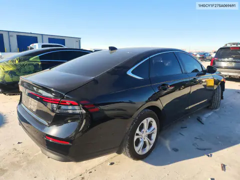 2025 Honda Accord Lx VIN 1HGCY1F27SA069691 фото 3