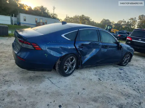 2025 Honda Accord Hybrid Exl VIN 1HGCY2F65SA092105 фото 3
