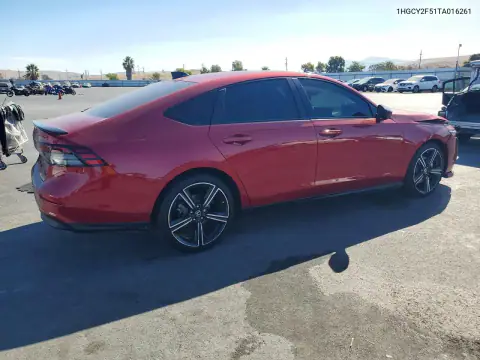 1HGCY2F51TA016261 — 2026 Honda Accord, фото 3 с аукциона Copart, Передняя часть