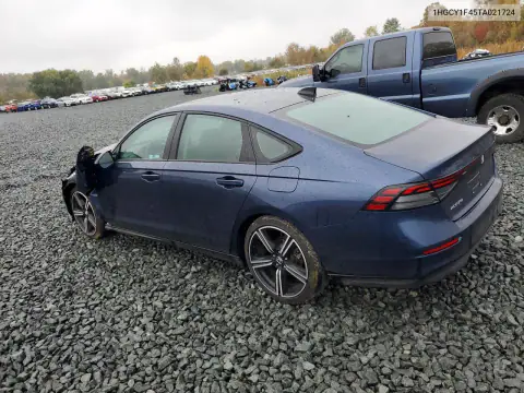 1HGCY1F45TA021724 — 2026 Honda Accord, фото 2 с аукциона Copart, Передняя часть