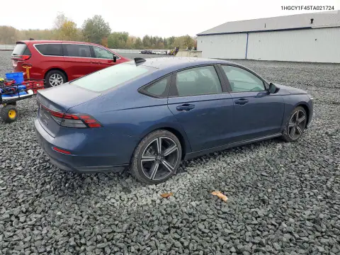 1HGCY1F45TA021724 — 2026 Honda Accord, фото 3 с аукциона Copart, Передняя часть
