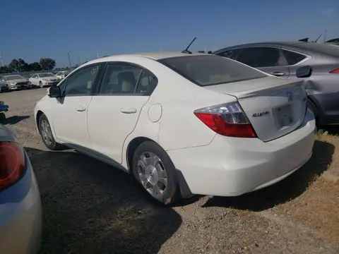 2012 HONDA CIVIC HYBRID VIN JHMFB4F25CS007876 фото 2