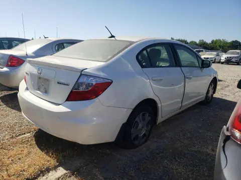 2012 HONDA CIVIC HYBRID VIN JHMFB4F25CS007876 фото 3