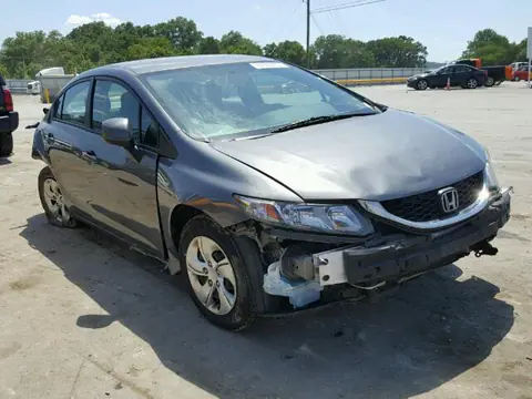 19XFB2F53DE075100 — 2013 Honda Civic LX, Задняя часть, фото до ремонта