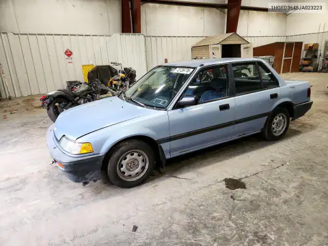 1HGED3648JA023223 — 1988 Honda Civic, Мелкие вмятины и царапины, фото до ремонта