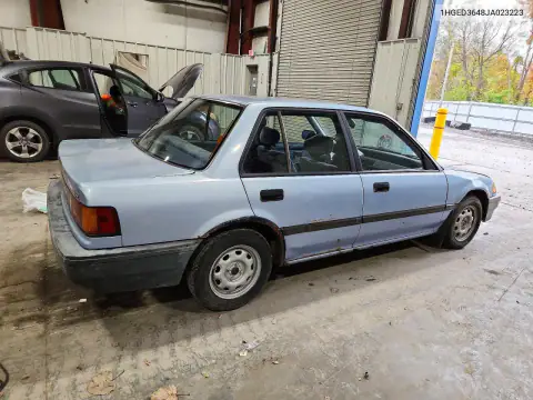 1HGED3648JA023223 — 1988 Honda Civic, фото 3 с аукциона Copart, Мелкие вмятины и царапины