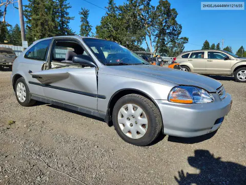 1998 Honda Civic Dx VIN 2HGEJ6444WH121655 фото 4