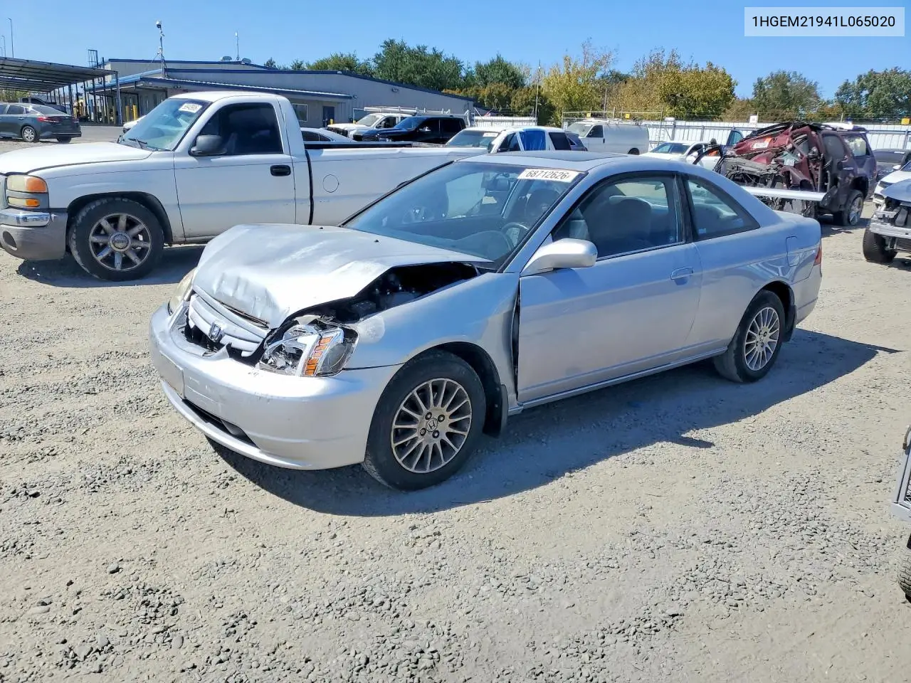 2001 Honda Civic Si VIN 1HGEM21941L065020 фото 1
