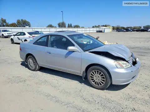 2001 Honda Civic Si VIN 1HGEM21941L065020 фото 4