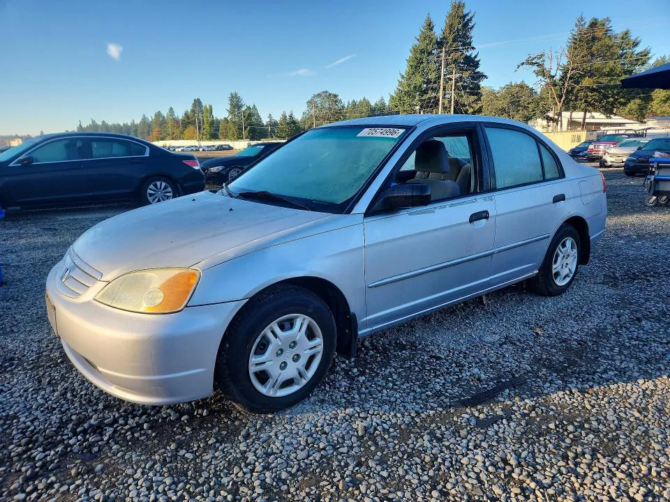 2001 HONDA CIVIC VIN 1HGES16521L075681 фото 1