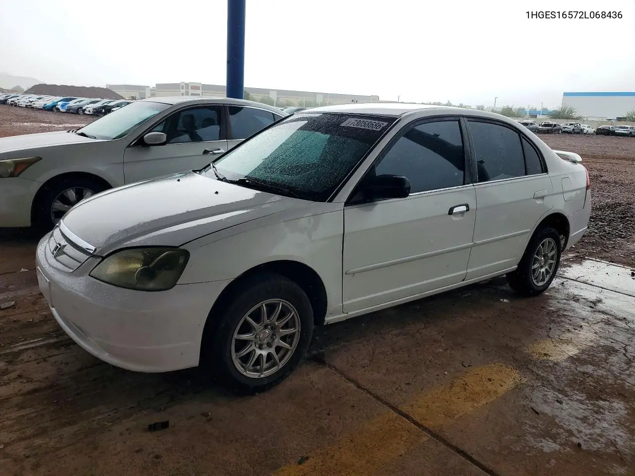 2002 Honda Civic Lx VIN 1HGES16572L068436 фото 1