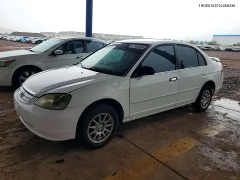 1HGES16572L068436 — 2002 Honda Civic, Мелкие вмятины и царапины, фото до ремонта