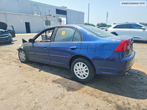 2004 Honda Civic Lx VIN 2HGES16554H617079 фото 2