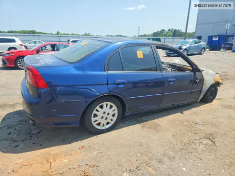 2004 Honda Civic Lx VIN 2HGES16554H617079 фото 3