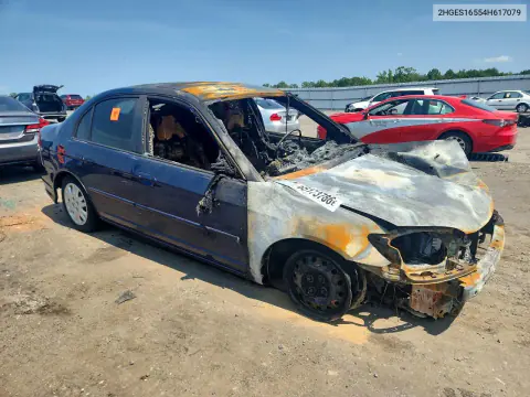 2004 Honda Civic Lx VIN 2HGES16554H617079 фото 4