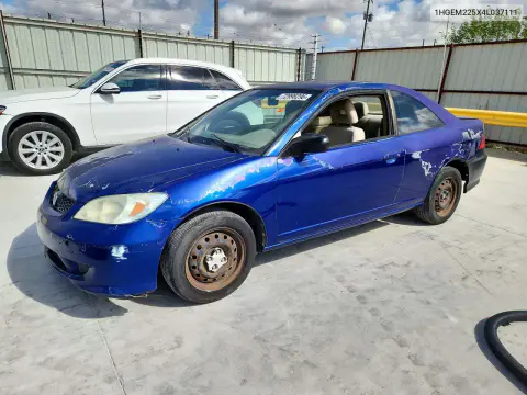 1HGEM225X4L037111 — 2004 Honda Civic, Передняя часть, фото до ремонта