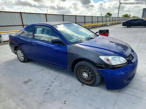 2004 Honda Civic Lx VIN 1HGEM225X4L037111 фото 4