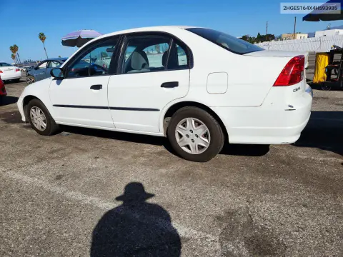 2004 Honda Civic Dx VIN 2HGES164X4H593935 фото 2