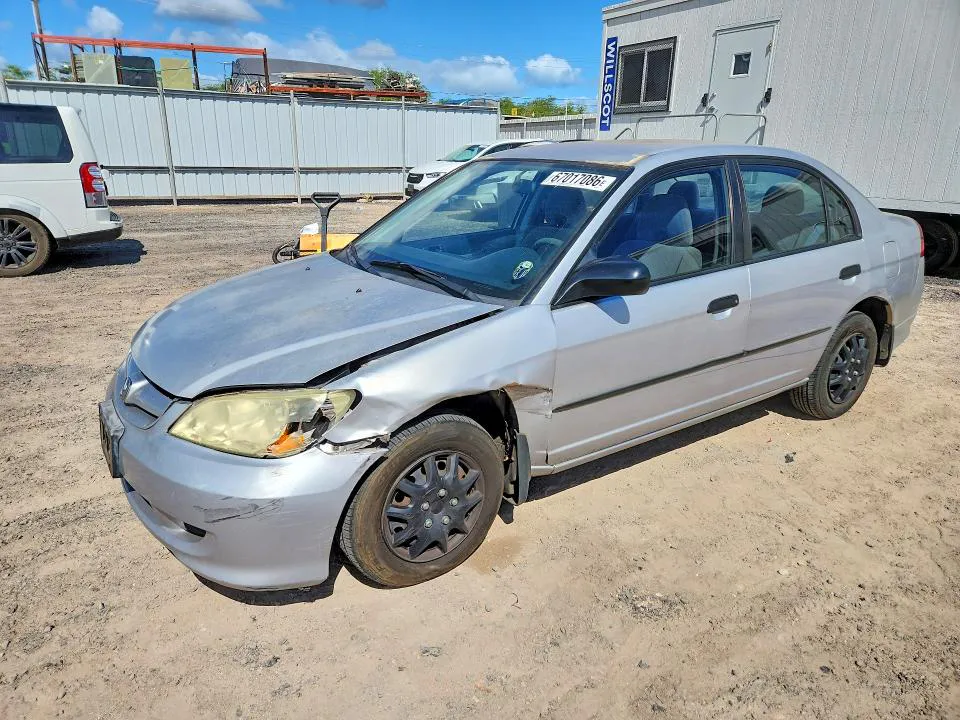 2005 HONDA CIVIC VIN 1HGES16315L000281 фото 1